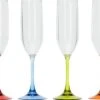 Verres à Champagne En Polyacrylique Flamefield, Lot De 4