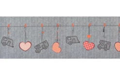 Chemin De Tapis Arisol Motif Cœur Beige