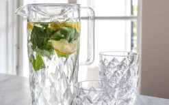 Pichet En Cristal Koziol 1,6 L Avec Couvercle Et 4 Tasses