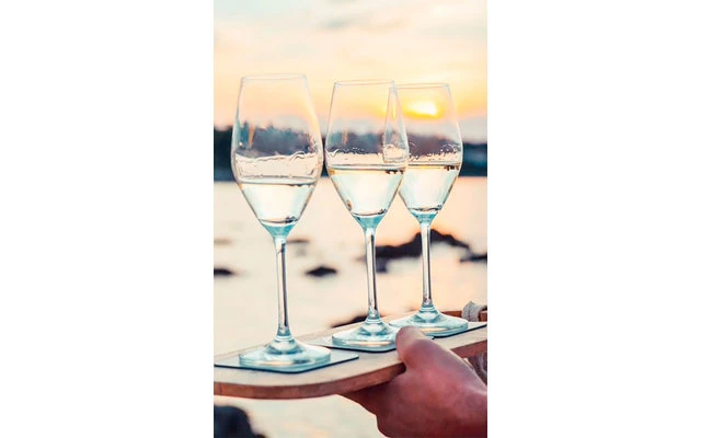 Verres à Champagne Aimantés Silwy 0,25l Avec Sous-verre (lot De 2) – Image 5