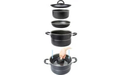 Brunner Ø 20 Cm Pirate Vacublock Set De Casseroles 8 Pièces