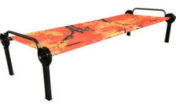 Disc-O-Bed Sol-O-Cot Limited Outdoor Edition Camping Lit De Camp Avec Poche Latéral
