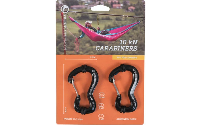 Ticket To The Moon Aluminium 10kN Mousqueton En Aluminium 2 Pièces – Image 4