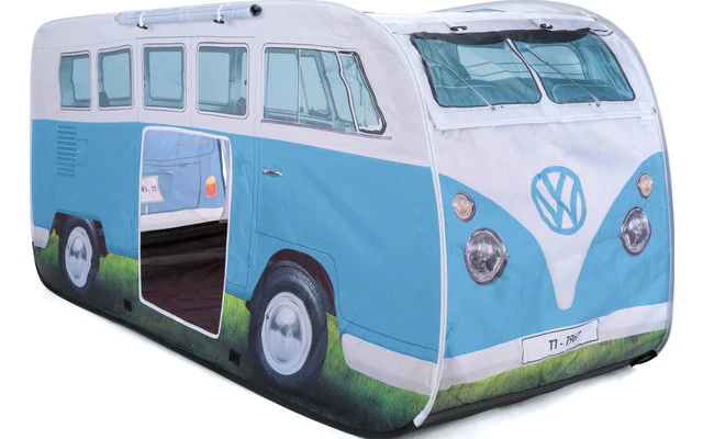 VW Collection T1 Bulli Tente De Jeu Pop-up Pour Enfants Bleue
