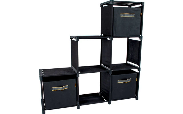 Bo-Camp Industrial Zwart Commode Avec 3 Boîtes De Rangement