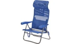 Crespo AL-205 Beach Chair Chaise De Plage Compact Rouge