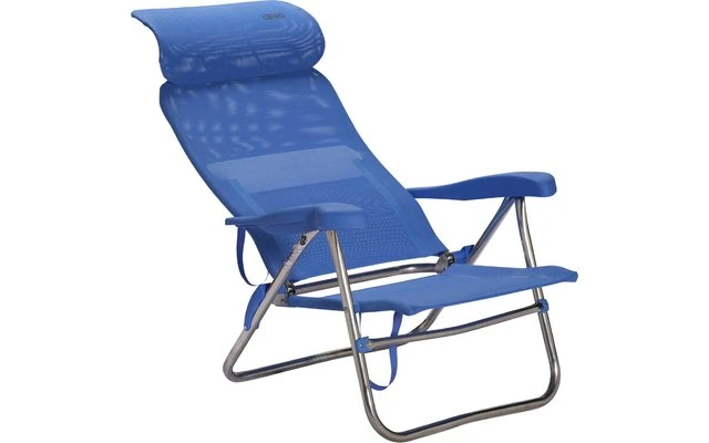 Crespo AL-205 Beach Chair Chaise De Plage Compacte Grise – Image 4