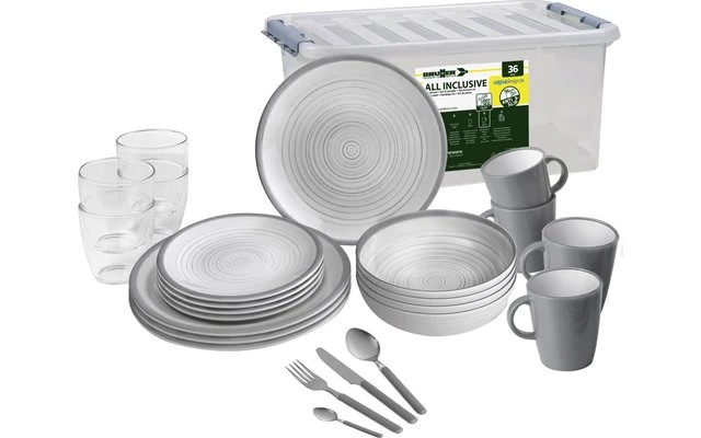 Brunner All Inclusive Bellagio Set De Vaisselle 36 Pcs