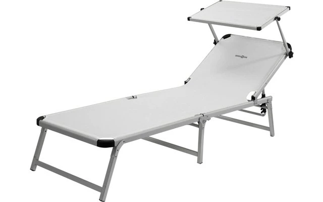 Brunner Marbella Chaise Longue Avec Toit Pare-soleil Réglable Blanc