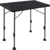 Brunner Linear Table De Camping Noire 80 X 60 X H63/83 Cm