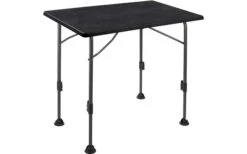Brunner Linear Table De Camping Noire 80 X 60 X H63/83 Cm