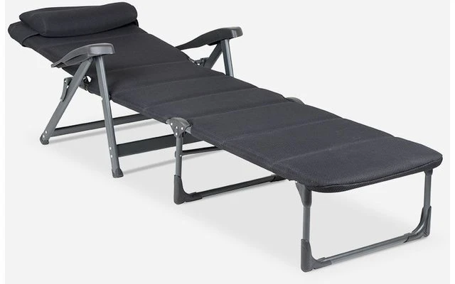 Crespo Lounger Air Deluxe Bain De Soleil Noir