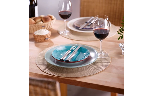 Westmark Circle Set De Table 4 Pièces Rond 38 Cm Bleu – Image 2
