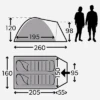 Kampa Brighton 2 Tente Dôme Grey