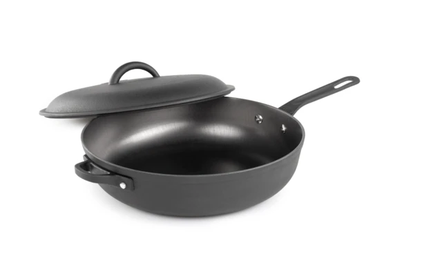 GSI Guidecast Poêle à Frire En Fonte Avec Couvercle 30 Cm