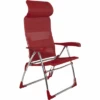 Crespo AL 206 Chaise De Plage Compacte Rouge