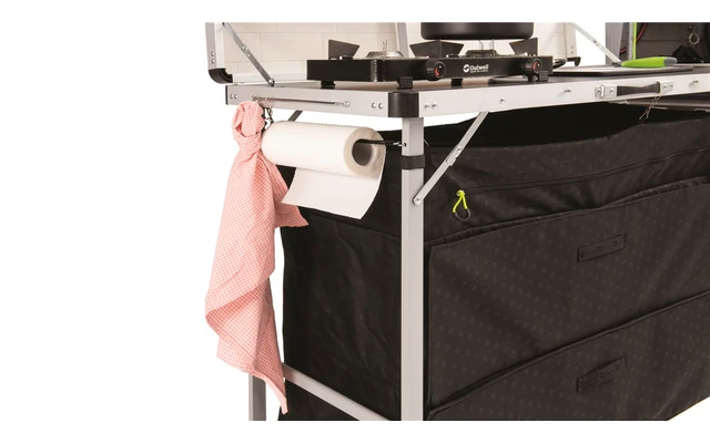 Outwell Magante Kitchen Unit Armoire De Cuisine Avec Plan De Travail 136 X 54 X 90/140 Cm – Image 3