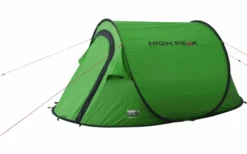 High Peak Vision 3 Toit Simple 3 Personnes Pop Up Tente Pliante Verte