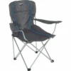 High Peak Salou Chaise Pliante 54 X 43,5 X 93 Cm Gris Foncé/bleu