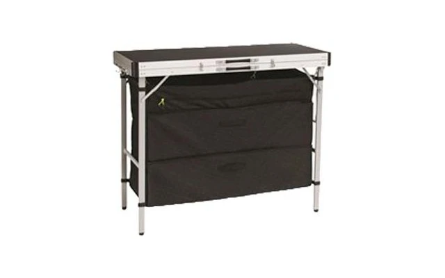 Outwell Magante Kitchen Unit Armoire De Cuisine Avec Plan De Travail 136 X 54 X 90/140 Cm