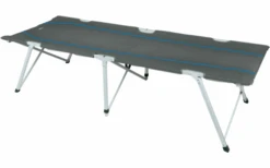 High Peak Toledo XL Camping Lit Pliant 205 X 78 X 51 Cm Gris Foncé / Bleu
