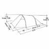 Easy Camp Spirit 200 Rustic Green Tente Tunnel Pour 2 Personnes