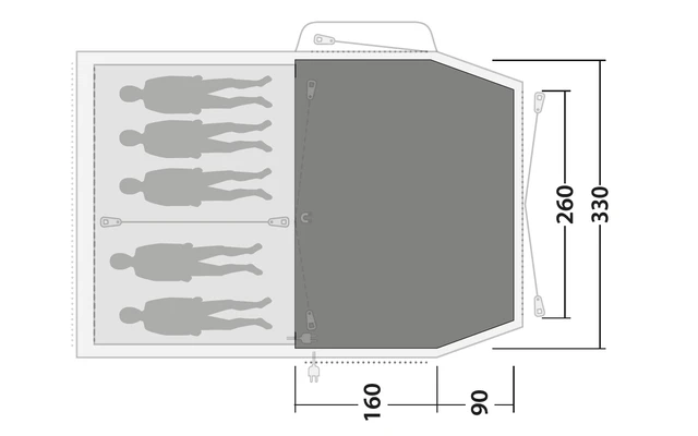 Outwell Tapis De Tente Flat Woven Carpet Nevada 5P – Image 2