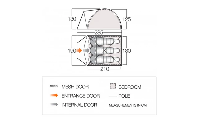 Vango ALPHA 300CLR Tente Dôme 3 Personnes – Image 2